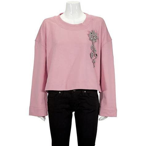 burberry rhinestone pin sweatshirt|Burberry sweatshirt saks.